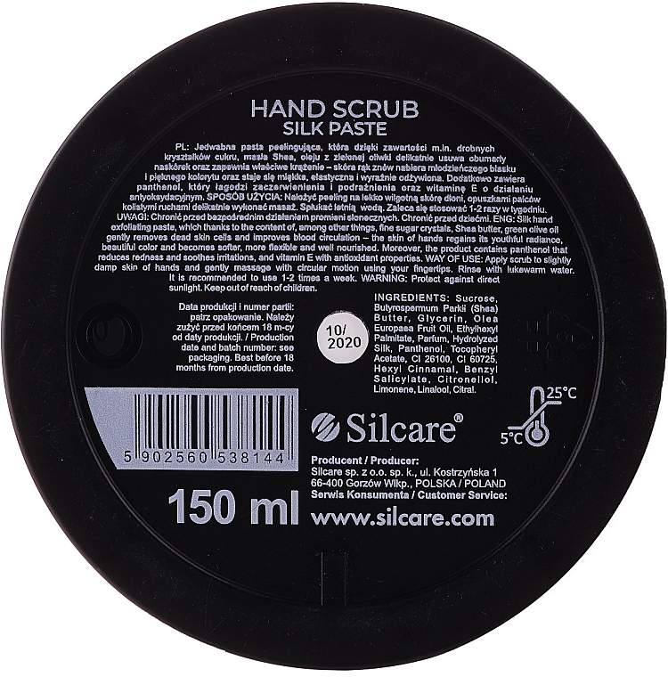 Пілінг-паста для рук - Silcare Hand Scrub Silk Paste — фото N2