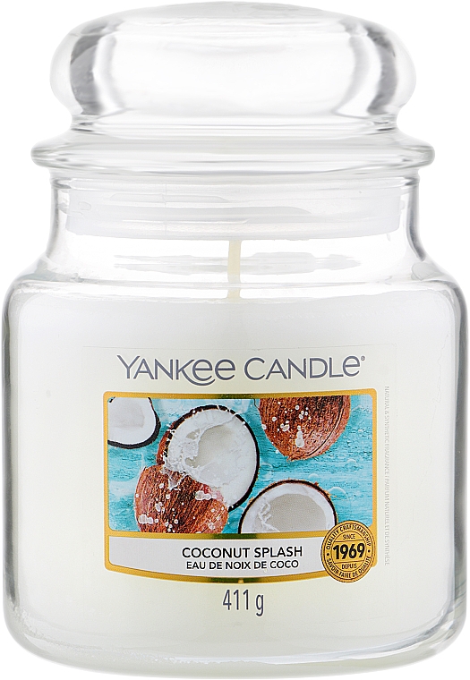 Ароматическая свеча в банке - Yankee Candle Coconut Splash