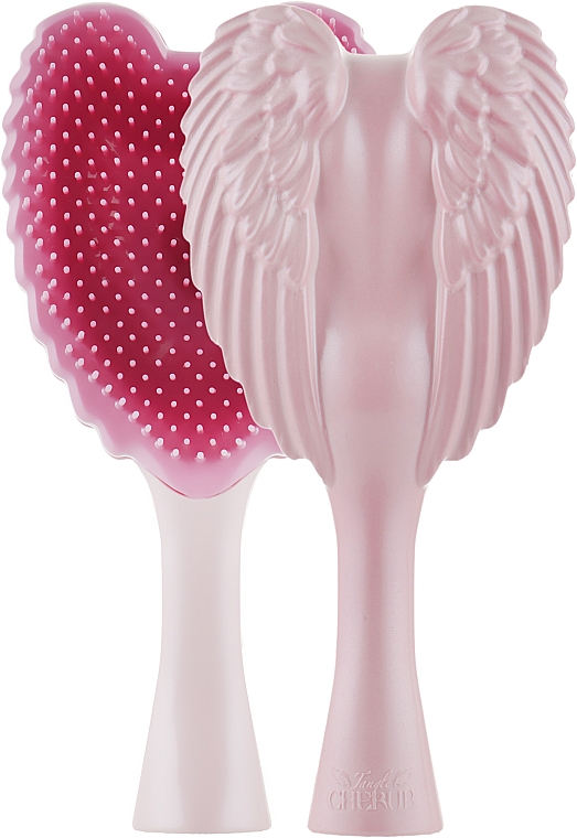 Гребінець-ангел компактний, рожевий - Tangle Angel Cherub Brush Pink — фото N2