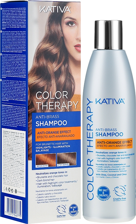 Шампунь для волос - Kativa Color Therapy Anti-Orange Effect Shampoo — фото N1
