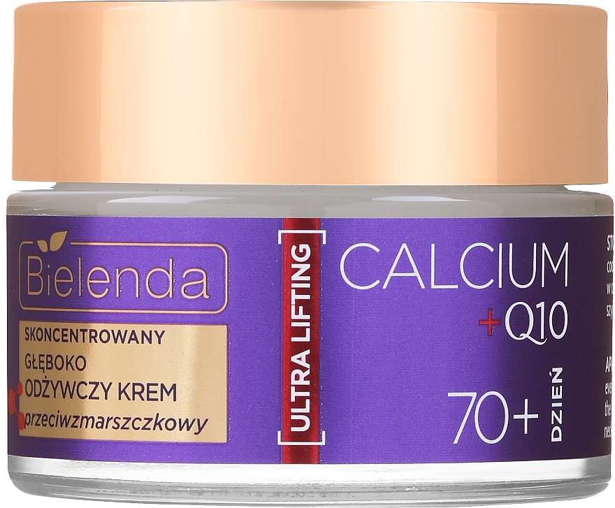 Живильний крем проти зморщок 70+ - Bielenda Calcium + Q10 — фото N1
