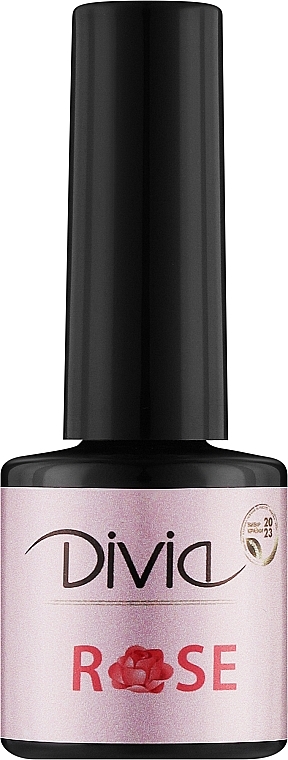 Гелеобразное масло для кутикулы с ароматом розы - Divia Thick Cuticle Oil Rose Scent — фото N1