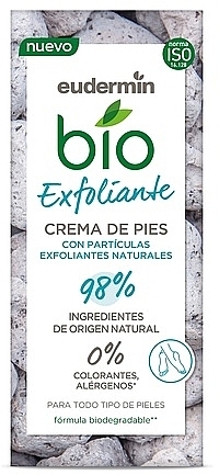 Отшелушивающий крем для ног - Eudermin Bio Organic Foot Exfoliating Cream — фото N1