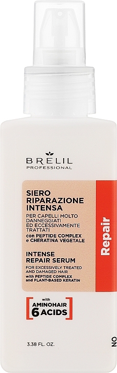 Відновлювальна сироватка для волосся - Brelil Repair Treatment Intense Repair Serum — фото N1