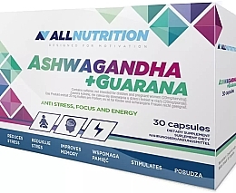 Пищевая добавка "Ашваганда + Гуарана" - Allnutrition Ashwagandha+Guarana — фото N1