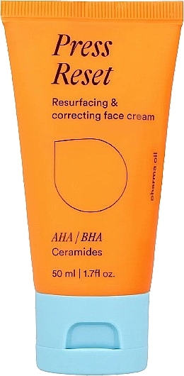 Оновлювальний і коригувальний крем для обличчя - Pharma Oil Press Reset Resurfacing & Correcting Face Cream — фото N1