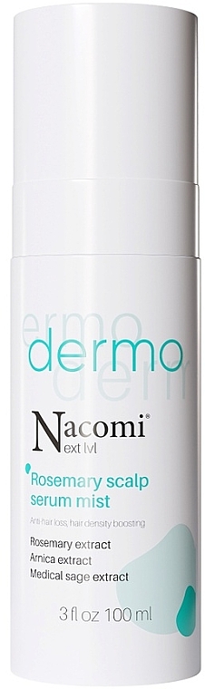 Розмариновая сыворотка-мист против выпадения волос - Nacomi Next Level Dermo Rosemary Scalp Serum Mist — фото N1