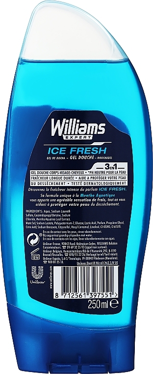 Гель для душа - Williams Expert Ice Fresh Shower Gel — фото N2