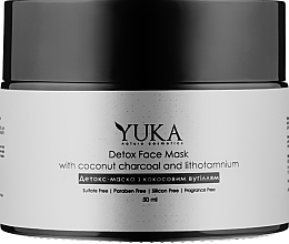 Детокс-маска з кокосовим вугіллям і літотамнієм - Yuka Detox Face Mack — фото N1