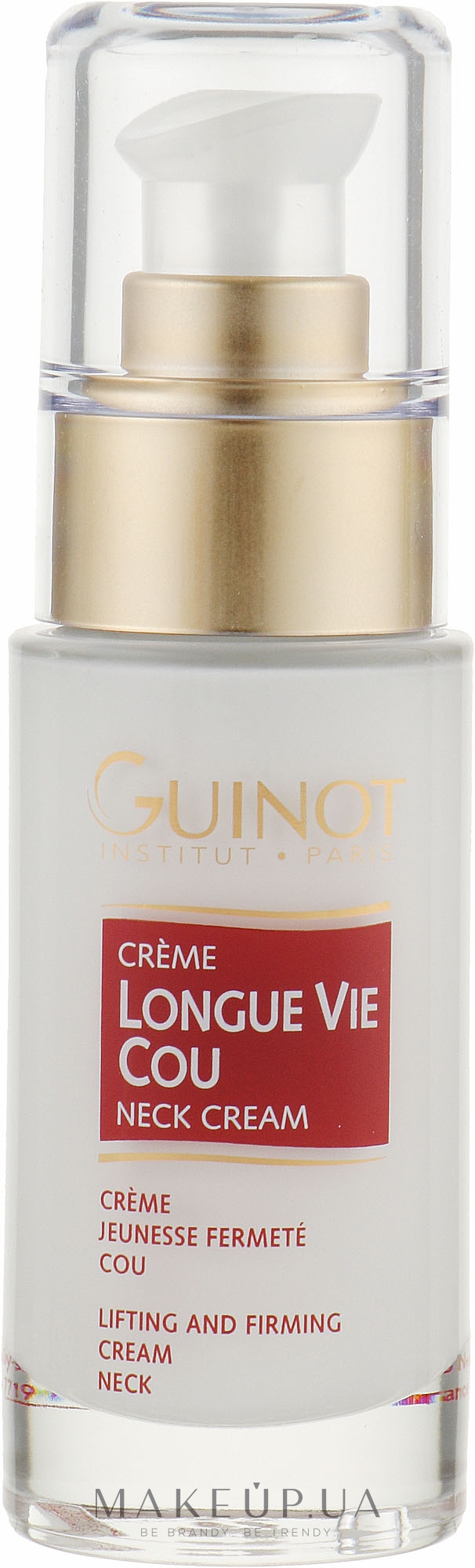 Зміцнювальний крем для шиї "Довге життя клітини" - Guinot Longue Vie Cou Firming Vital Neck Care — фото 30ml