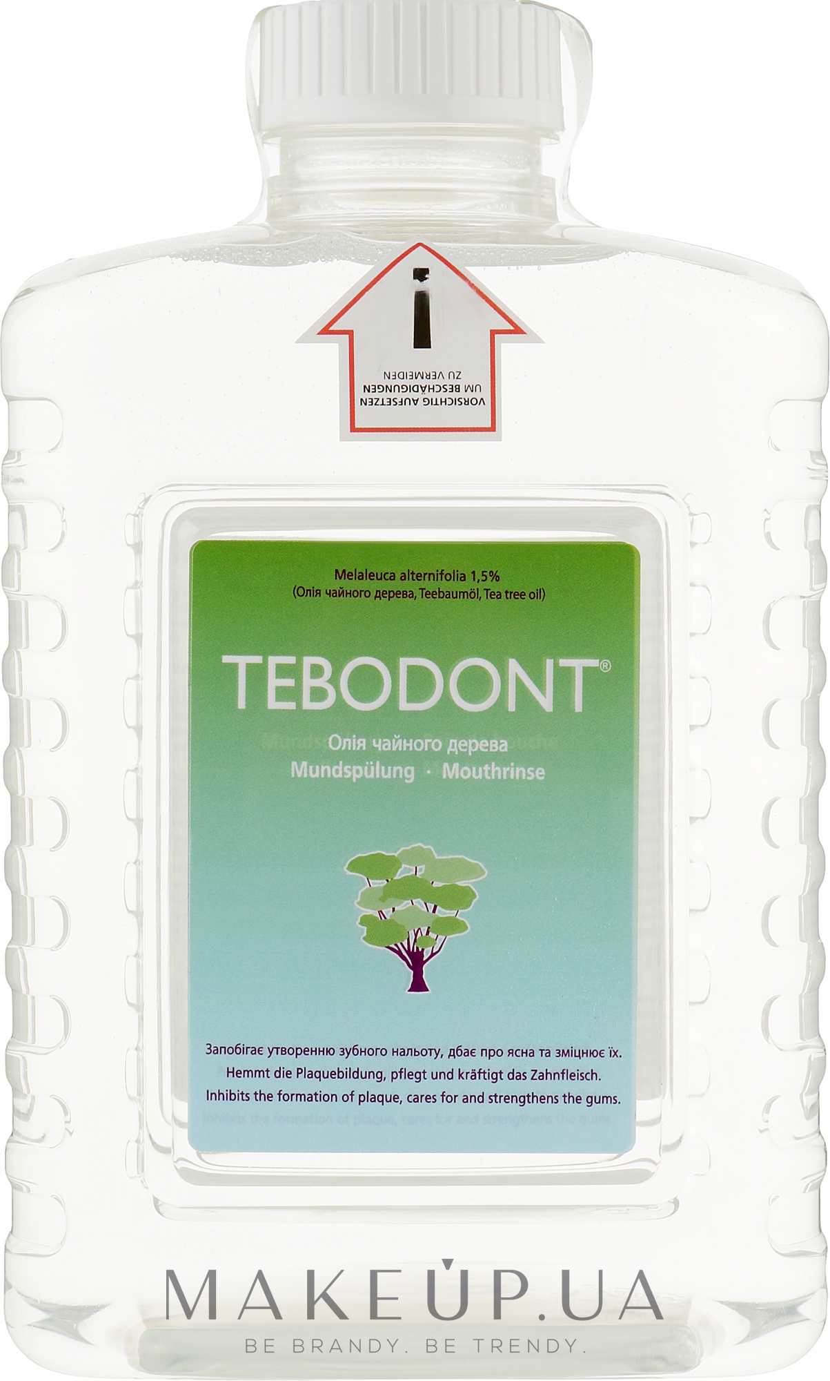 Ополаскиватель полости рта с маслом чайного дерева для диспенсера - Dr. Wild Tebodont (Melaleuca Alternifolia) — фото 1500ml
