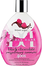 Крем для солярия для ультра темного оттенка с омолаживающим эффектом - Tan Incorporated Raspberry & Cream 400x Double Dark Black Chocolate — фото N1