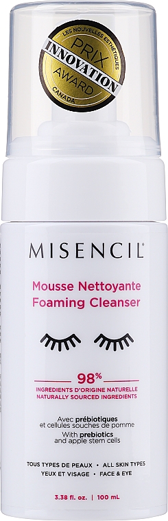 Очищувальна пінка для обличчя та шкіри навколо очей - Misencil Foaming Cleanser — фото N1