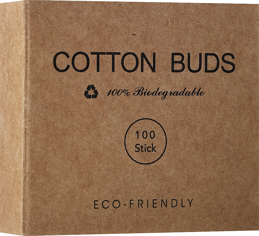 Екологічні ватні палички, 100 шт. - Cotton Buds — фото N1