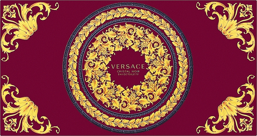 Versace Crystal Noir - Набір (edt/90ml + sh/gel/100ml + b/lot/100ml + bag) — фото N1