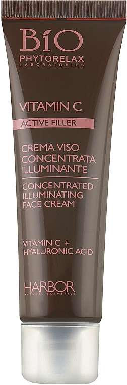 Концентрований крем-філер з вітаміном С та гіалуроновою кислотою - Phytorelax Laboratories Active Filler Vitamin C Concentrated Illuminating Face Cream