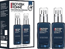 Парфумерія, косметика Набір - Biotherm Homme Force Supreme Blue Serum Duo (f/ser/50mlx2)