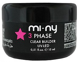 Парфумерія, косметика Гель для нігтів - Mi-Ny 3 Phase Clear Builder Nail Gel