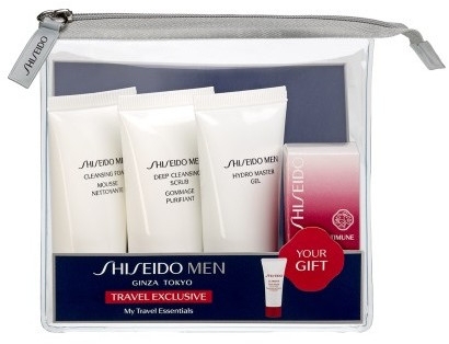 Набор - Shiseido Men My Travel Set (foam/30ml + scrub/30ml + gel/30ml + conc/5ml)