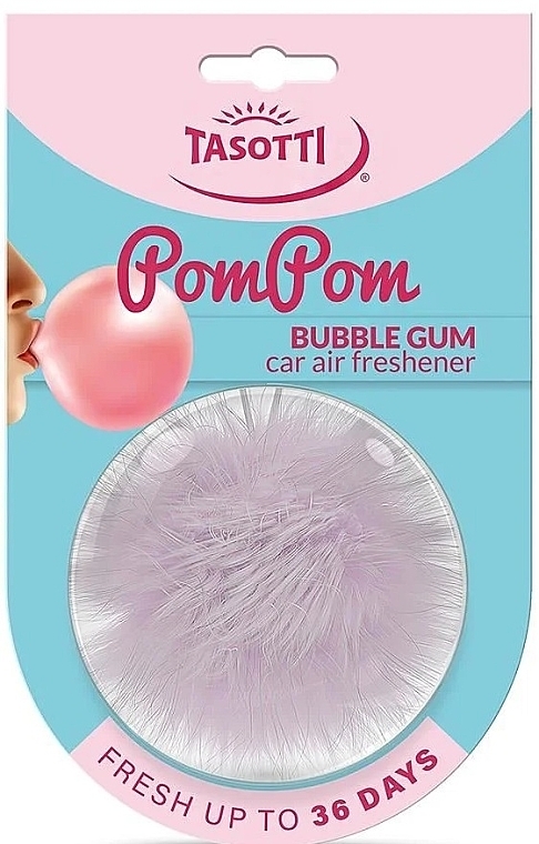 Автомобильный ароматизатор "Жевательная резинка" - Tasotti Pom Pom Bubble Gum — фото N1