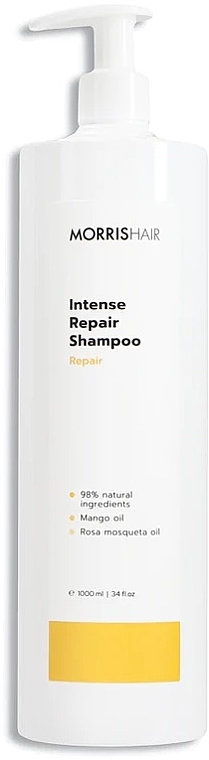 Відновлювальний шампунь для волосся - Morris Hair Intense Repair Shampoo — фото N2