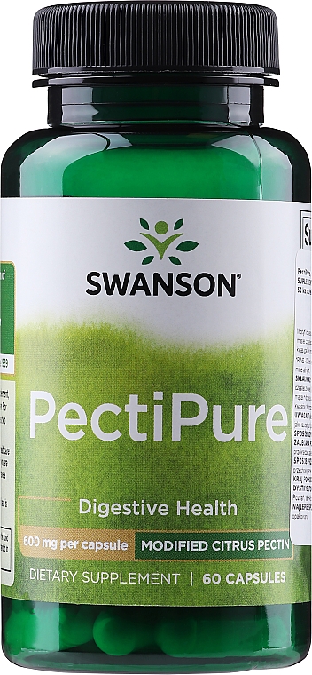 Диетическая добавка "Цитрусовый пектин", 600мг 60шт - Swanson PecriPure — фото N1