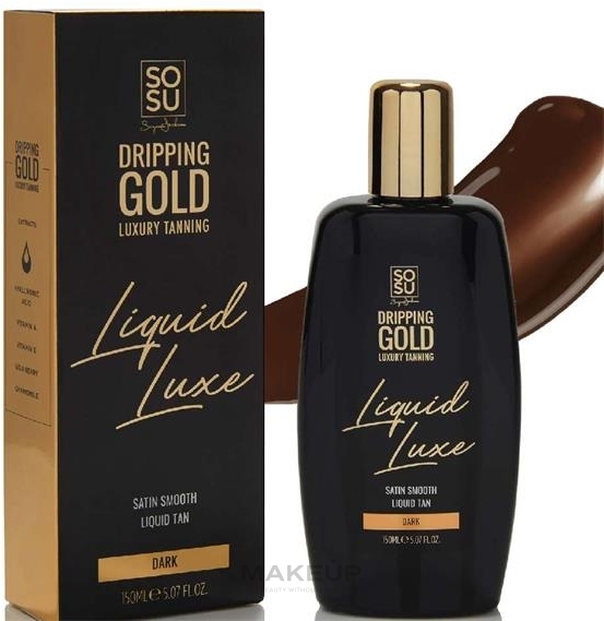 Рідка автозасмага для тіла - Sosu by SJ Dripping Gold Luxury Tanning Liquid Luxe Tan — фото Dark