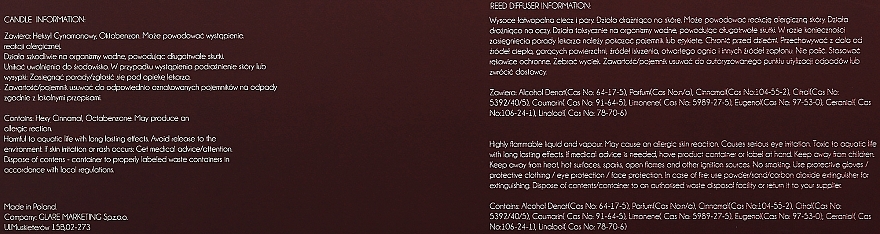 Набор - Sorvella Perfume Home Fragrance Red Baccarat (aroma diffuser/120ml + candle/170g) — фото N3