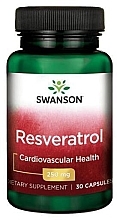 Парфумерія, косметика Харчова добавка для керування вагою 250 мг, 30 шт. - Swanson Resveratrol