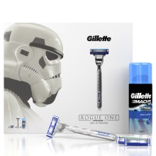 Духи, Парфюмерия, косметика РАСПРОДАЖА Набор подарочный - Gillette Mach3 Turbo (бритва/1шт + сменные кассеты/2шт + gel/75ml )*