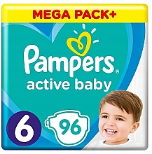 Парфумерія, косметика Підгузки Active Baby 6 (13-18 кг), 96 шт. - Pampers