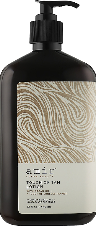 Бронзирующее молочко с легким автозагаром - Amir Clean Beauty Touch Of Tan Lotion With Argan Oil