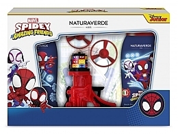 Набір - Naturaverde Kids Spidey (sh/gel/250ml + shm/250ml + acc) — фото N1