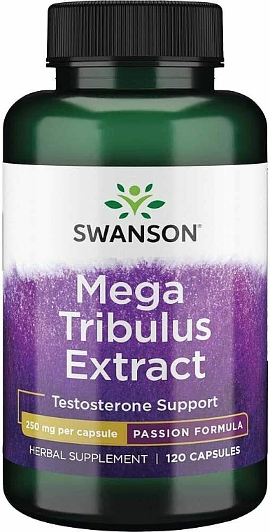 Дієтична добавка "Екстракт трибулусу", 250 мг, 120 шт. - Swanson Tribulus Extract — фото N1