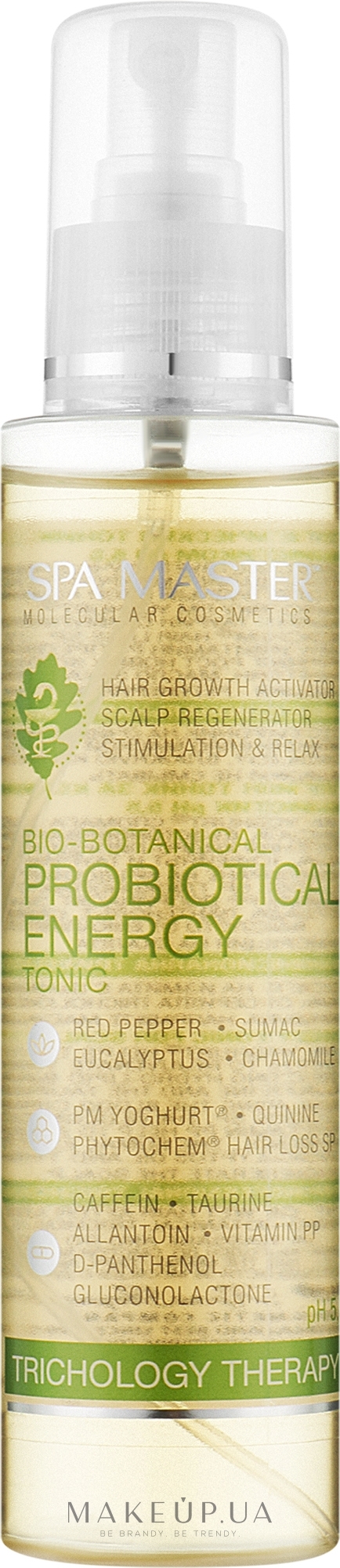 Энергетический тоник для кожи головы с пробиотиком - Spa Master Bio-Botanical Probiotical Energy Tonic — фото 125ml