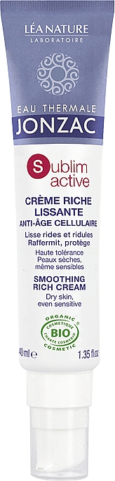 Разглаживающий крем для сухой и чувствительной кожи лица - Eau Thermale Jonzac Sublimactive Smoothing Rich Cream — фото N1