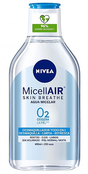 Міцелярна вода для нормальної шкіри - NIVEA MicellAIR O2