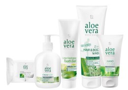 Парфумерія, косметика Набір базовий - LR Aloe Vera (shm/250ml + wipes/25шт + soap/250ml + h/cr/75ml + t/paste/100ml)