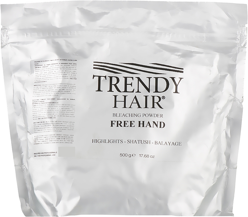 Пудра для обесвечивания волос для балаяжа - Trendy Hair Bleaching Powder Free Hand — фото N1