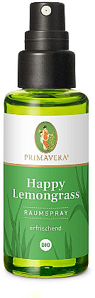 Ароматичний спрей для дому - Primavera Organic "Happy Lemongrass" Room Spray — фото N1