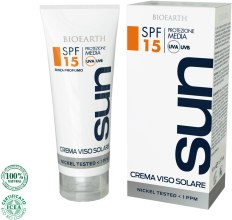 Духи, Парфюмерия, косметика Солнцезащитный крем для лица SPF15 - Bioearth Sun Crema Solare Viso SPF15