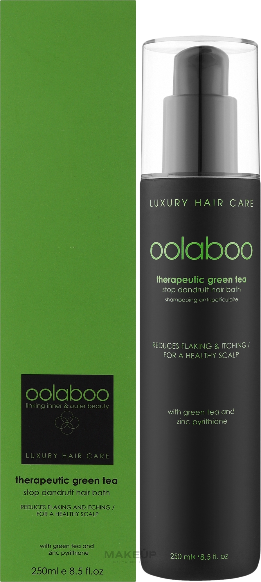 Ванночка для боротьби з лупою - Oolaboo Therapeutic Green Tea Stop Dandruff Hair Bath — фото 250ml