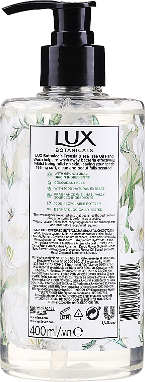 Рідке мило - Lux Botanicals Freesia & Tea Tree Oil — фото N2
