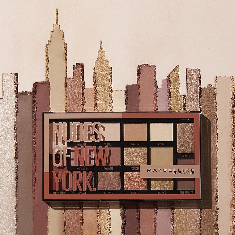 Палетка тіней - Maybelline Nudes of New York Eye Palette — фото N6