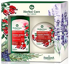 Парфумерія, косметика Набір - Farmona Herbal Care Rose (oil/200ml + bath/f/500ml)