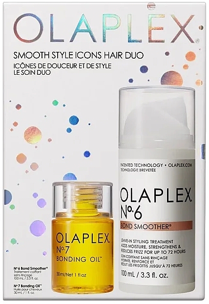 Набор - Olaplex Smooth Style Icons Hair Duo (cr/100ml+oil/30ml) — фото N1