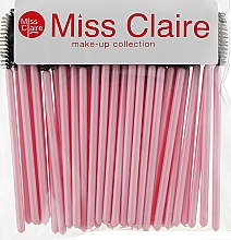 Одноразовые щеточки для ресниц и бровей, черные - Miss Claire — фото N3
