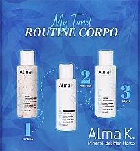 Набір - Alma K. My Time! Body Care Routine Kit (sh/gel/100 ml + soap/100 ml + b/lot/100 ml) — фото N6