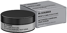 Парфумерія, косметика Вугільний скраб для обличчя - Mr.Scrubber Men`s Care Routine Activated Charcoal Face Scrub