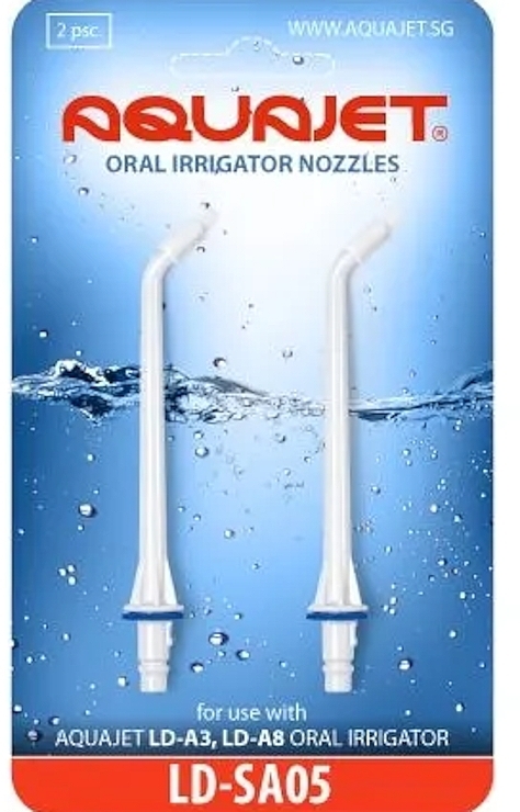 Насадки для іригаторів, 2 шт. - Aquajet Oral Irrigator Nozzles — фото N1